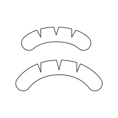 Sausage icon in line style