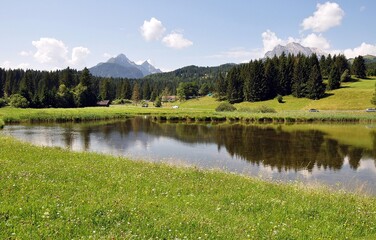Fototapeta premium Schmalensee bei Mittenwald