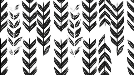 black seamless arrow pattern isolated