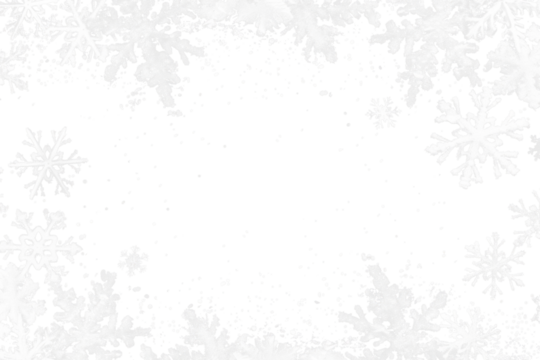christmas winter snowflake border isolated