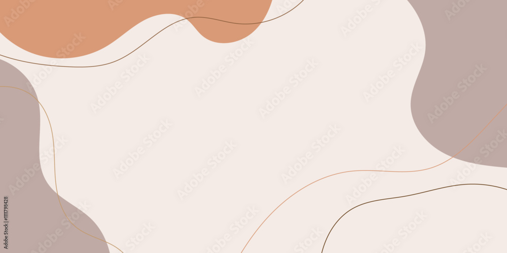 Aufkleber abstract geometric art background with shapes and text field trendy colors of modern art in abstract