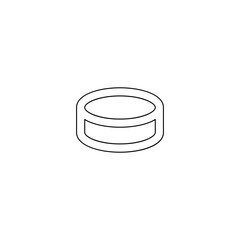Coin icon in line style