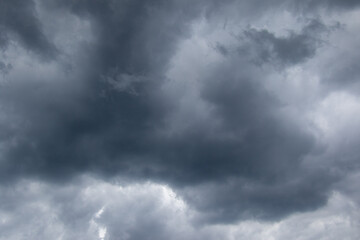 Thunder storm build up over the Highveld region of South Africa in Gauteng province image in horizontal format for background use