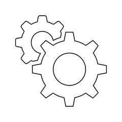 System icon in line style