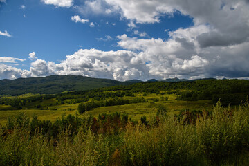 landscape with clouds