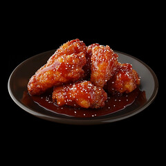 fried chicken wings on a plate