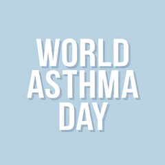 Fototapeta premium World Asthma Day awareness graphic design