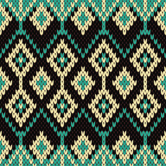Seamless knit pattern design for knitwear fabric  wallpaper texture ornament cloth textile coat ceramic 