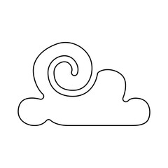 Cloud icon in line style