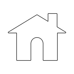 House icon in line style