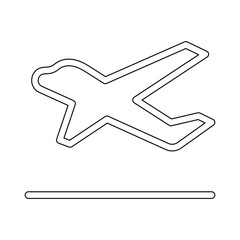 Airport icon in line style