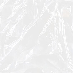 Plastic crumpled packaging pattern l. Polyethylene packaging texture on white and transparent background.