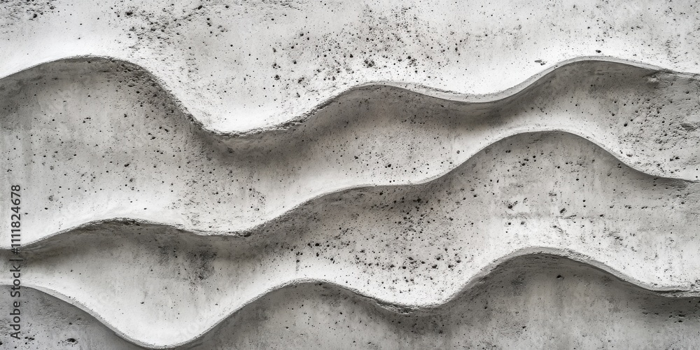 Poster abstract grey wave pattern concrete texture background: architectural design element