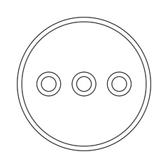 Edit button icon in line style