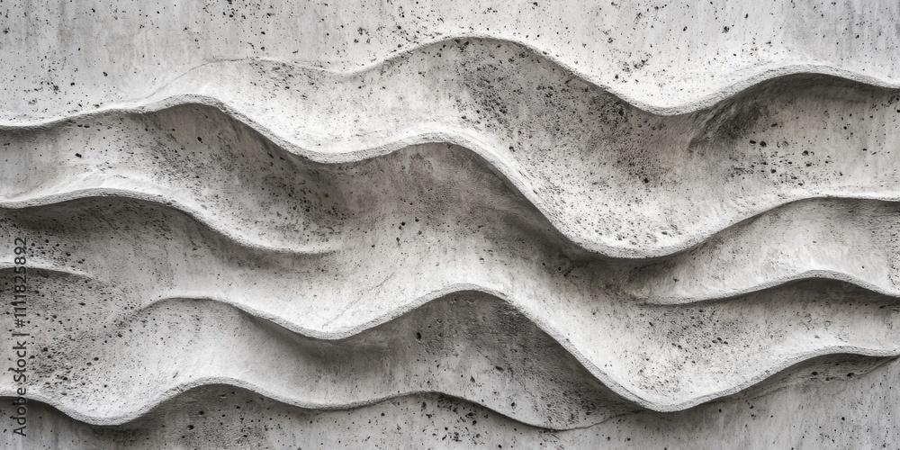 Aufkleber abstract wave pattern on concrete wall architectural design texture background image