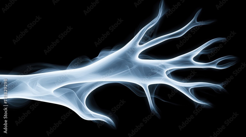 Poster abstract digital background ai neural network technology science concept