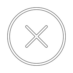 Error icon in line style