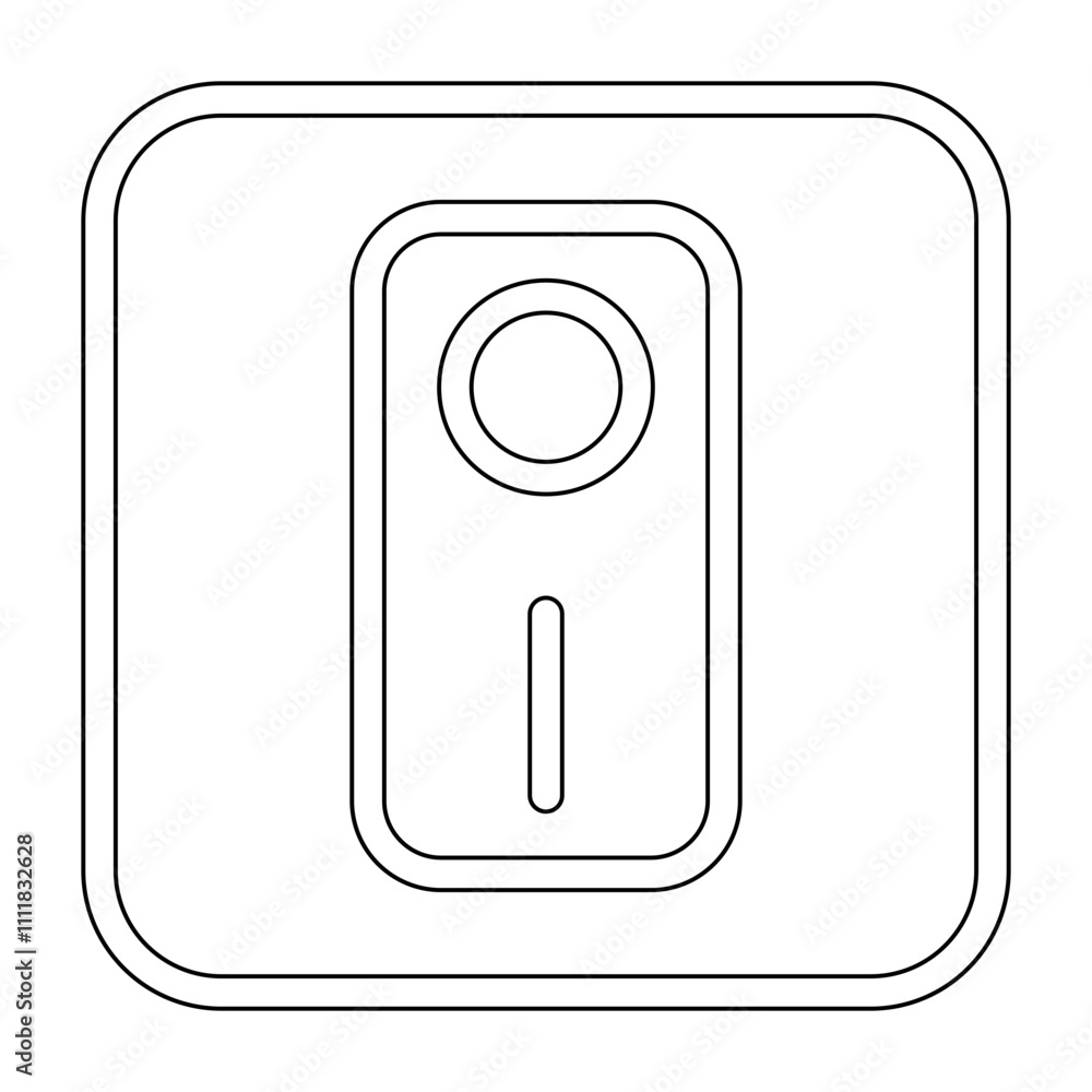 Poster switch icon in line style