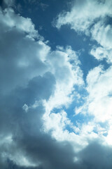 Beautiful scene of mysterious clouds.