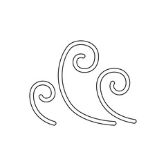 Wind icon in line style