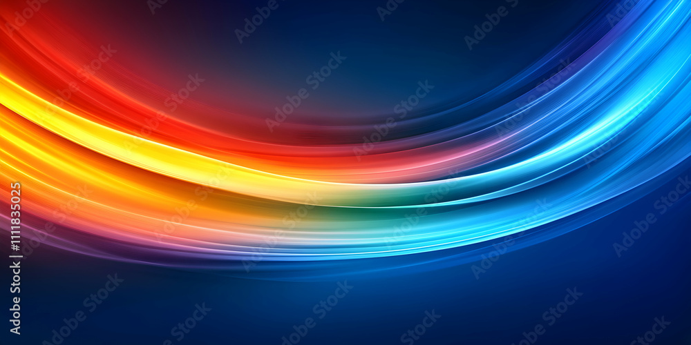 Poster abstract colorful swirls, vibrant hues flowing dynamically across a dark background, creating a stun