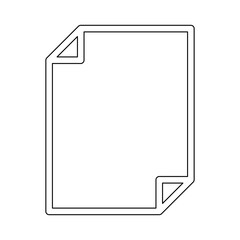 Paper icon in line style