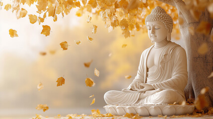 Meditative Buddha - Golden Glow of Peace