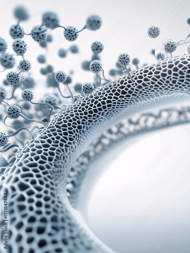 Aufkleber a digitally rendered cross-section of a composite metal structure, highlighting its layered design a