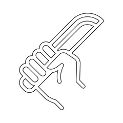 murderer icon in line style