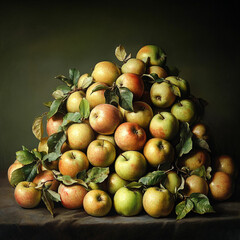 Red Apple Day Background