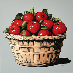 Red Apple Day Background