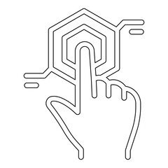 Obraz premium Control icon in line style