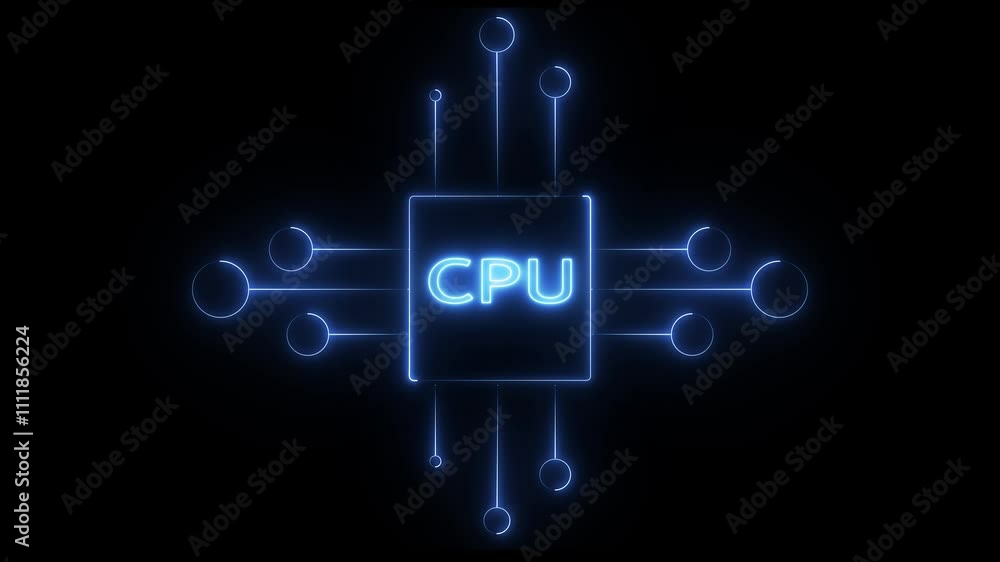 Poster animated circuit board technology background, pcb with free copy space for text or logo. alpha chann