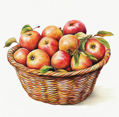 Red Apple Day Background