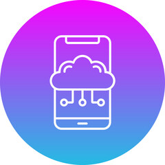 Mobile Cloud Icon