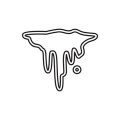 Frozen icon in line style