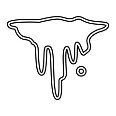 Glacier icon in line style