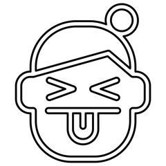 Sour icon in line style