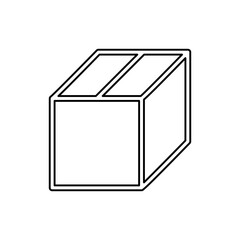 Box icon in line style