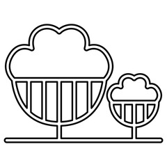 Tree icon in line style