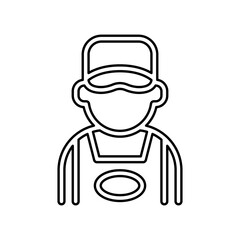 Cook, chef icon in line style