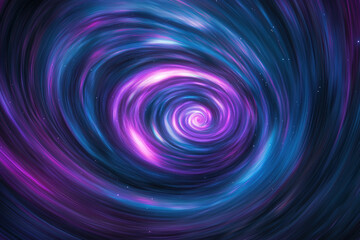 Fototapeta premium Swirling vortex of purple and blue light.