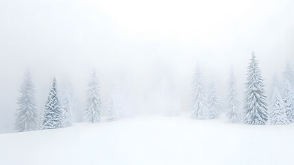 Obraz premium Snowy mountains landscape