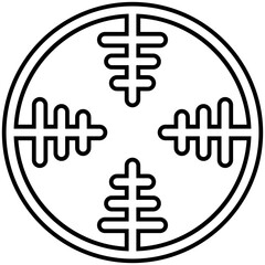 Target icon in line style