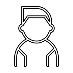 Father icon in line style