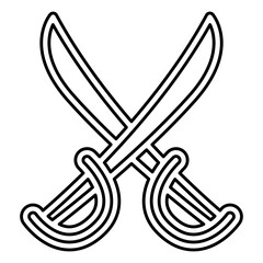 Pirate Sword icon in line style