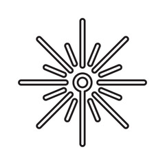Firework icon in line style