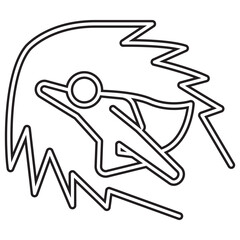 Hero icon in line style