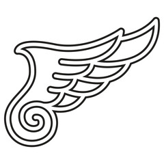 Wing icon in line style