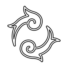 Force and power icon in Line style